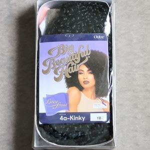 2 Outre Big Beautiful Hair synthetic wigs style 4a kinky colour b1 black